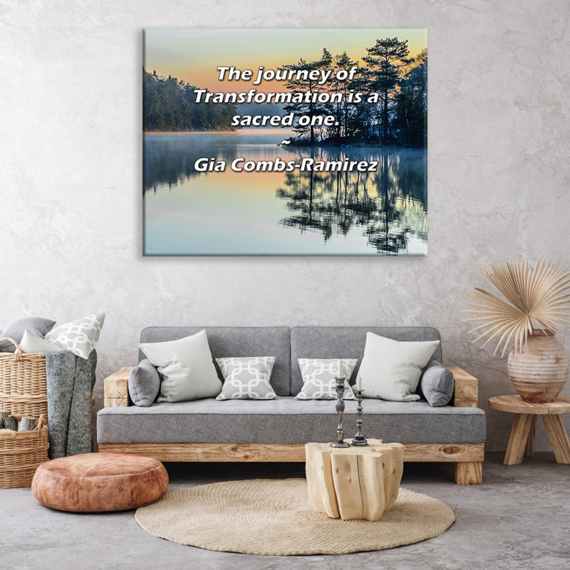 Toile tendue World Menagerie Gallery par Gia Combs-Ramirez: «Le voyage de la transformation est un sacré
