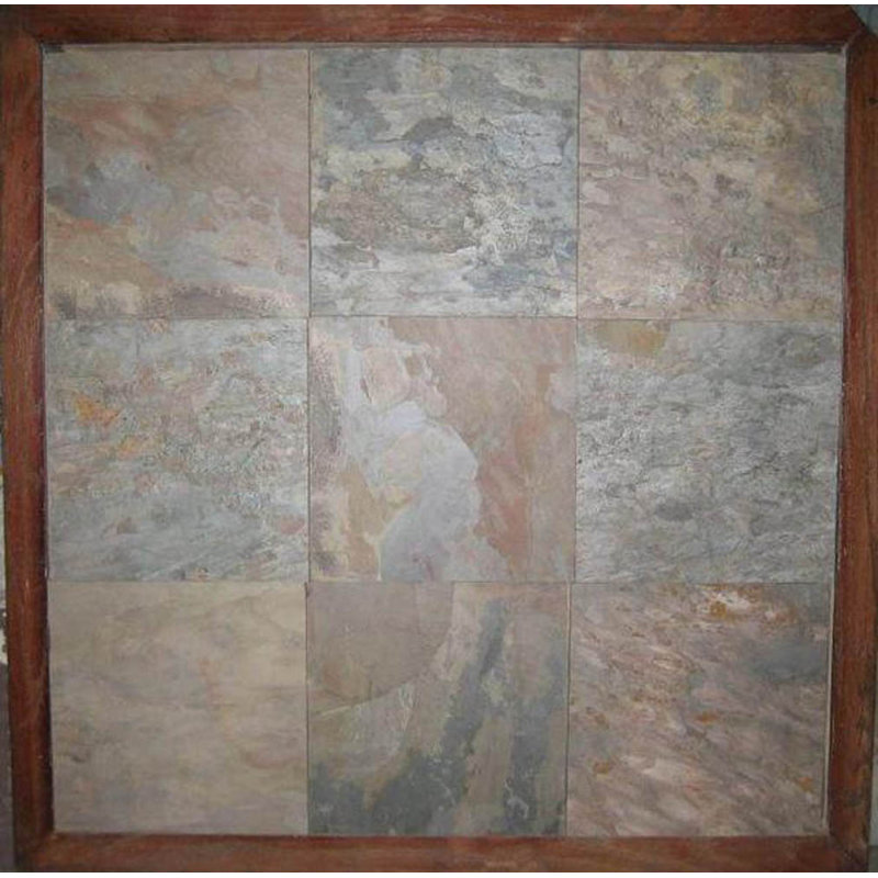 Carreau de mur et de plancher en pierre ardoise 16 po x 16 po