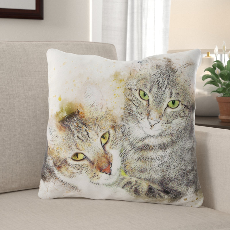 Housse et insert de coussin carré Fabricius, Microsuède, Intérieur