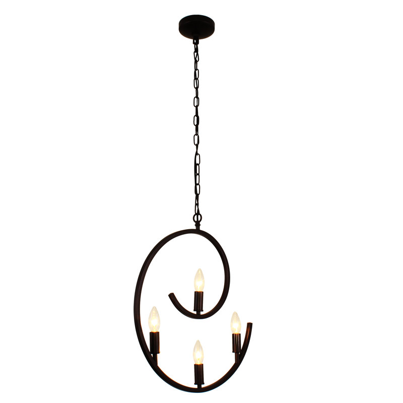 Luminaire suspendu géométrique 4 lumières unique Marblehead