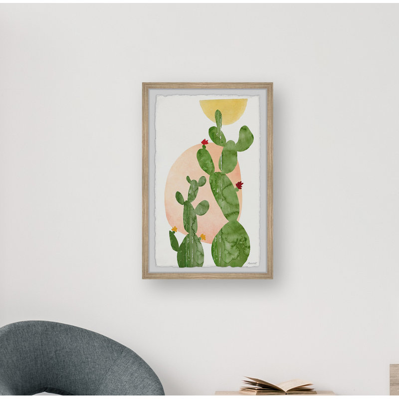 Blooming Prickly PEAR II-reproduction d’art sur papier encadrée, H 18 po x l 12 po x P 1,5 po