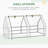 6' X 3' X 3' Portable Mini Greenhouse Outdoor Garden With Large Zipper Doors And Water/UV PE Cover-123283151-123283152
