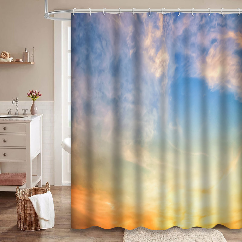 Rideau de douche Twilight Sky, L 72 po x l 78 po