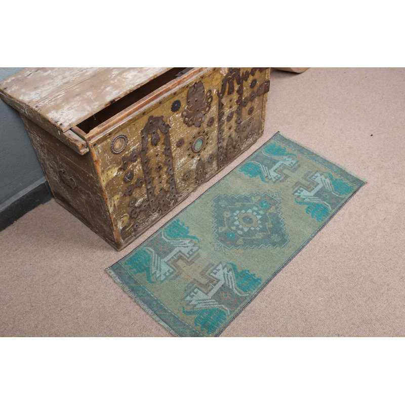 Tapis turc rétro parfait pour un décor de couloir rustique, un cadeau idéal pour elle
