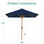 Parasol carré solaire à DEL pour terrasse-131104446