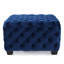 Bleu marine moderne avec velours losangé, point noué, 29,53 po x 29,53 po x 17,99 po-118020890