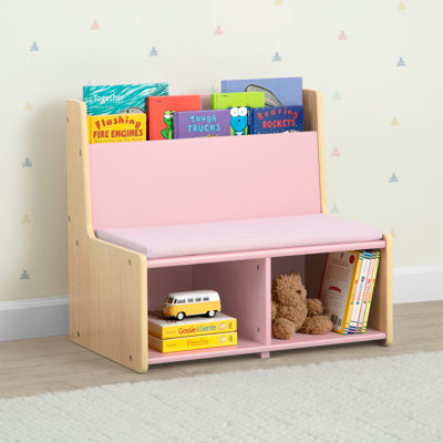 Gapkids Reading Nook With Padded Bench By Delta Children - Greenguard Gold Certified, Pastel