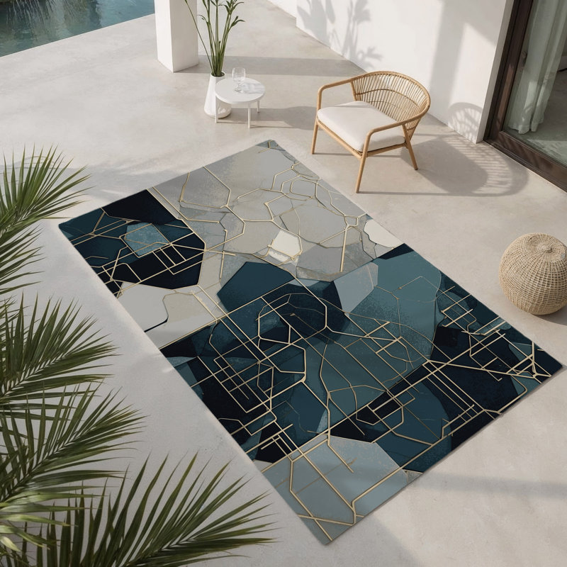 Tapis intérieur et extérieur Nova Rays, Rectangle 1 pi 6 po x 2 pi 6 po