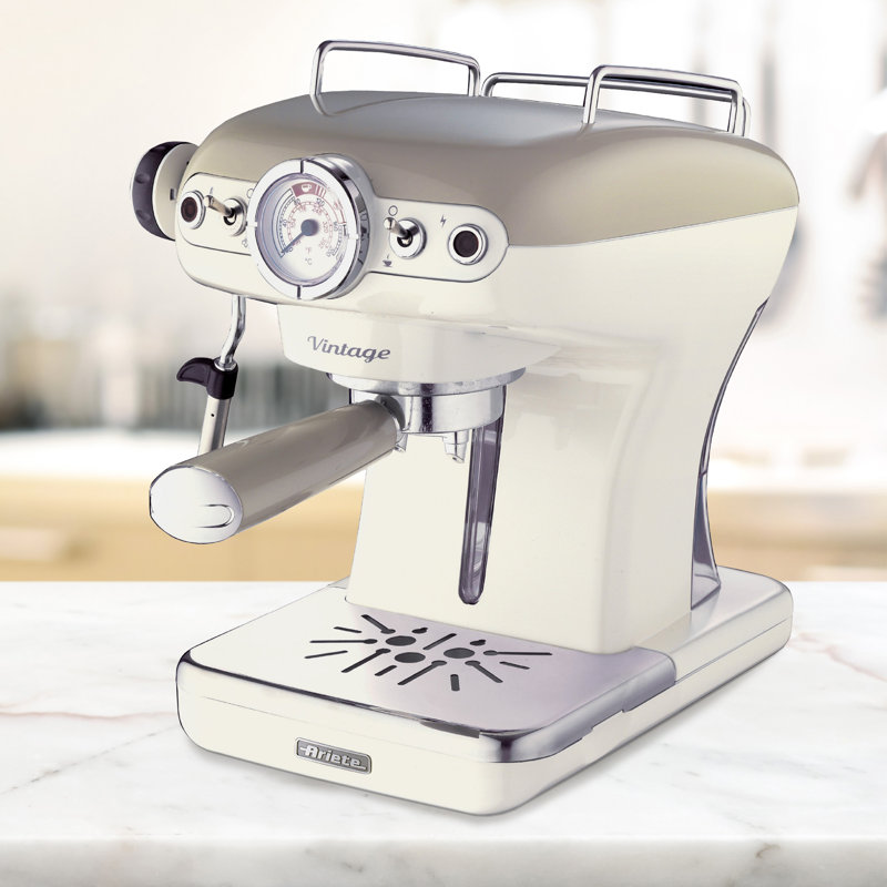 Ariete Vintage Espresso Coffee Machine, Cream