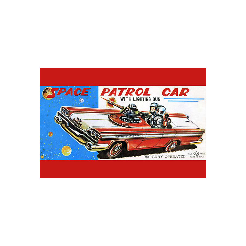 Space patrol voiture-impression de publicité, H 44 po x l 66 po