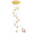 Cornellia 10 - Light Dimmable LED Gold Chandelier Crystal Teardrop Chandelier