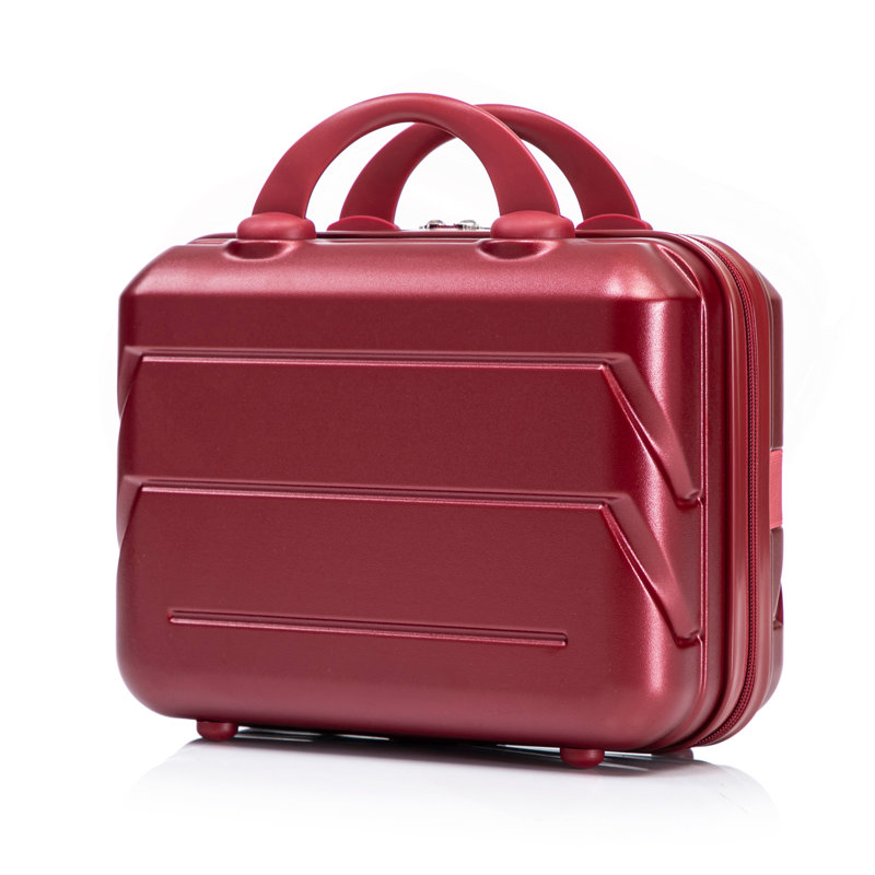 14 "/ 20" 2 pièces / ensemble dans un bagage à roulettes en ABS, avec serrure à combinaison, étui à cosmétiques 14 "