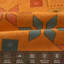 Housse de canapé orange en jacquard géométrique pour canapés pour chien-1275918393-1275918398