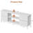 Kayleemae 55 Inch Dresser TV Stand with Power Outlets, Media Console with 4 Drawers and Open Shelf for Living Room and Bedroom or Dorm-1535991571