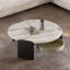 Table basse moderne simple ronde en marbre