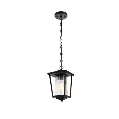 Luminaire suspendu d'extérieur noir Musson