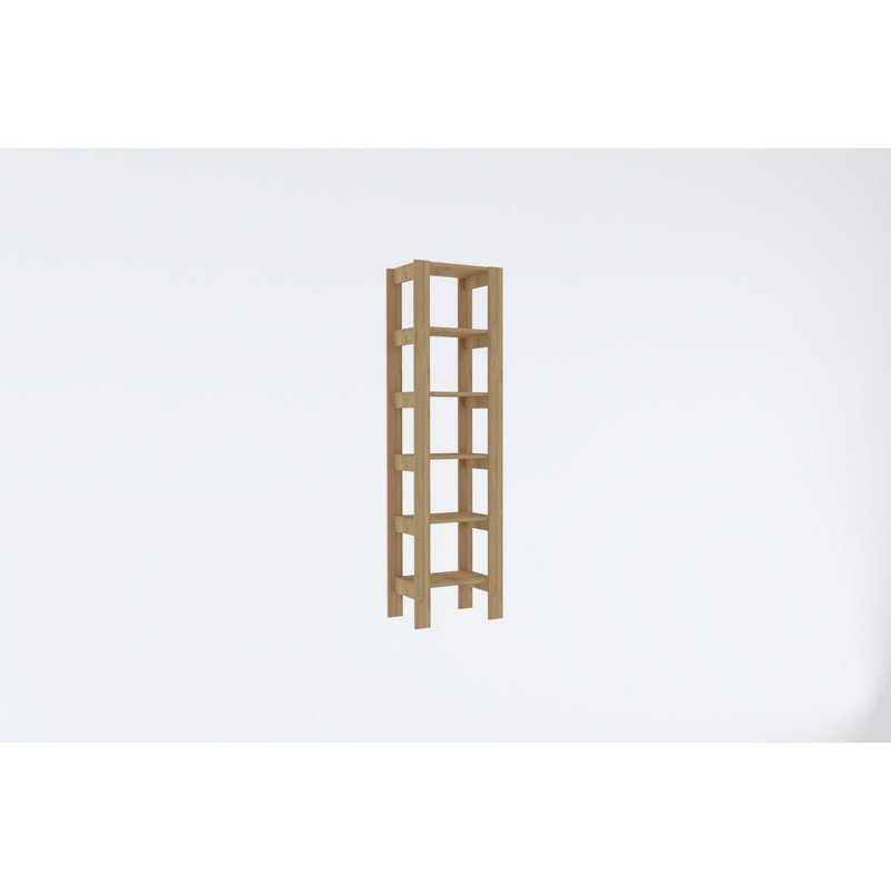 Modern Bookshelf in Sapphire Color, 58.9 x 70.9 x 13.2 inches | 100% Melamine Coated Particle Board, Thickness: 0.7 inches | Stylish Storage Solution for Home Office & Living Room, Durable & Elegant Design