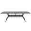 Rectangular Outdoor Aluminum Dining Table with Umbrella Hole
