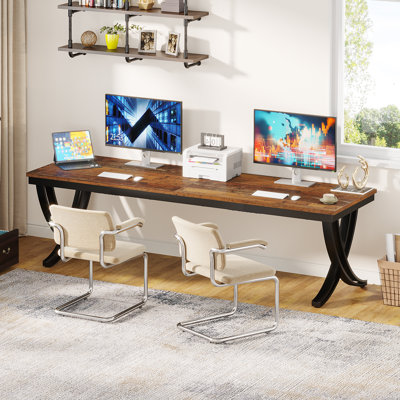 Aromola Metal Base Computer Desk