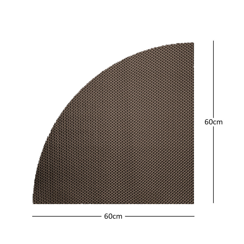 SMAT Plastic / Acrylic Shower Mat, Grey/Brown