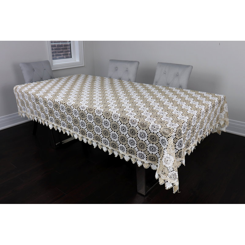 Nappe à motifs géométriques Leclerc, 144 po x 72 po
