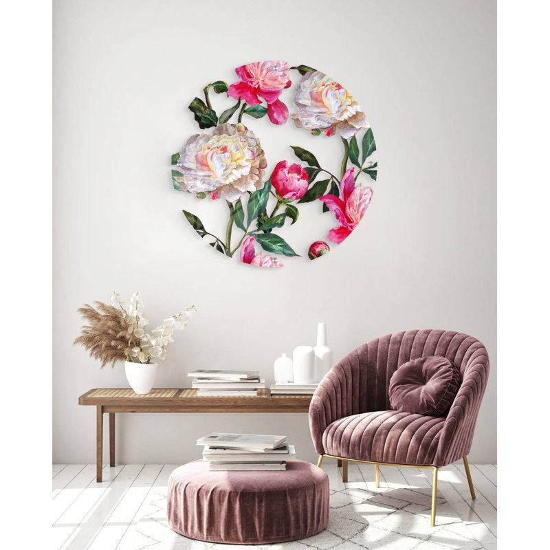 Décoration murale pivoines