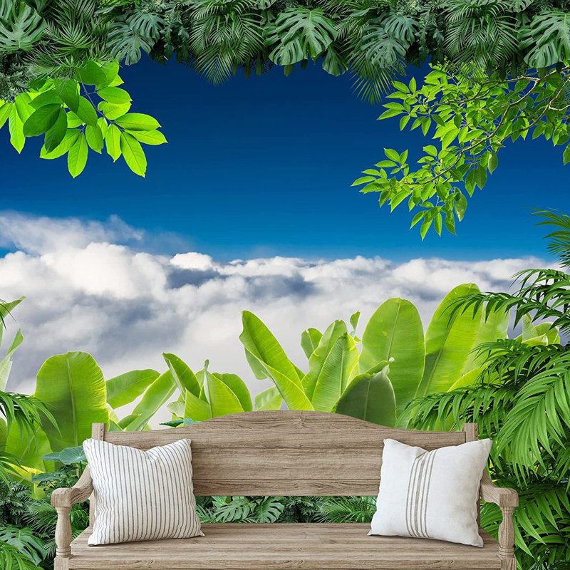 Murale tapisserie Jungle Leaf, L 100 po x l 144 po