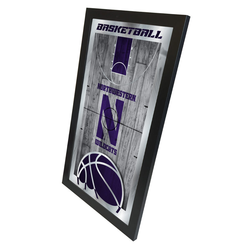 « basket mirror », impression encadrée NCAA, Northwestern