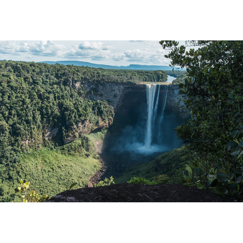 Aerial View Of The Kaieteur Falls by Janiecbros - Print, 20cm H x 30cm W