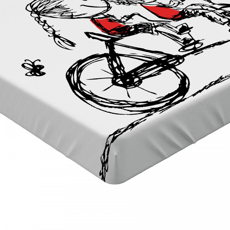 Microfiber Patterned Fitted Sheet, Full/Double Fitted Sheet
