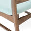 Ensemble de salle à manger 5 pièces de style Mid-Century moderne, structure en bois d'hévéa, une table et 4 chaises rembourrées