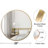 20" Metal Round Bathroom Mirror