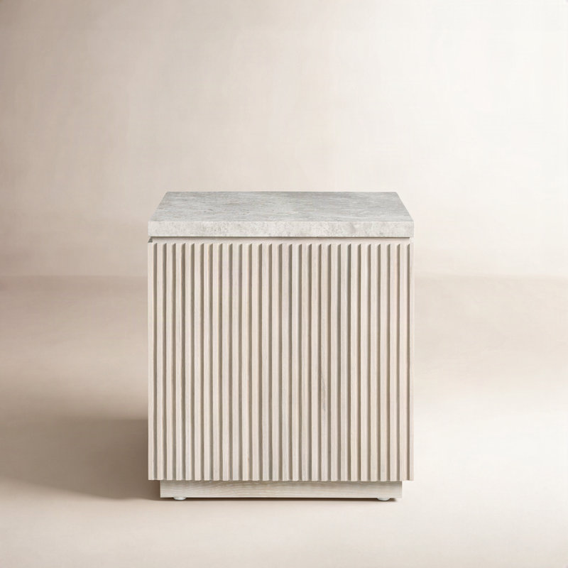 Greta Side Table, White Oak