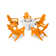 Vineyard Adirondack 6-Piece Chat Set with Fire Pit Table