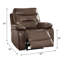 Fauteuil inclinable en cuir Nasra-123028098-123028099