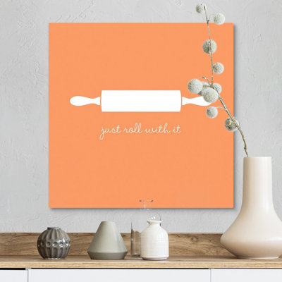 «Just Roll with It - Retro Kitchen Art» par Kate Lillyson, impression sur toile
