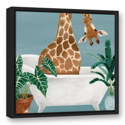 " Giraffe In The Tub "