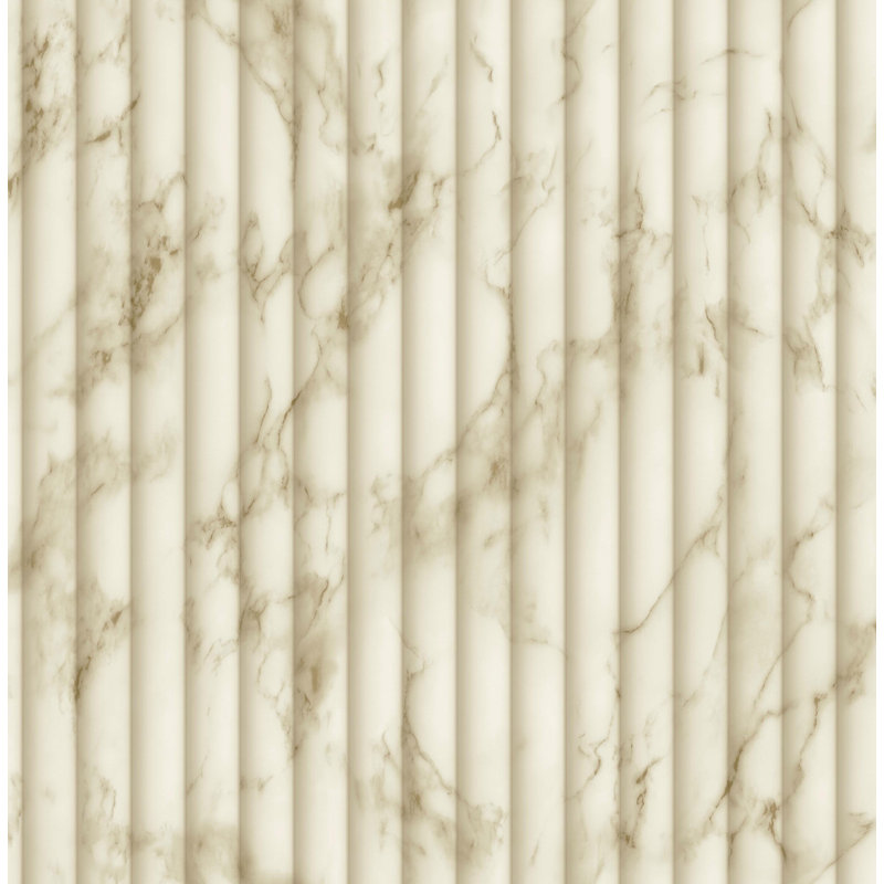 Imitation Group Fluted Marble Wallpaper, Natural