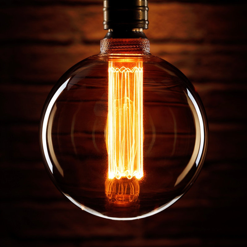 Fulbright 5W E27 Dimmable LED Vintage Edison Globe Light Bulb Amber