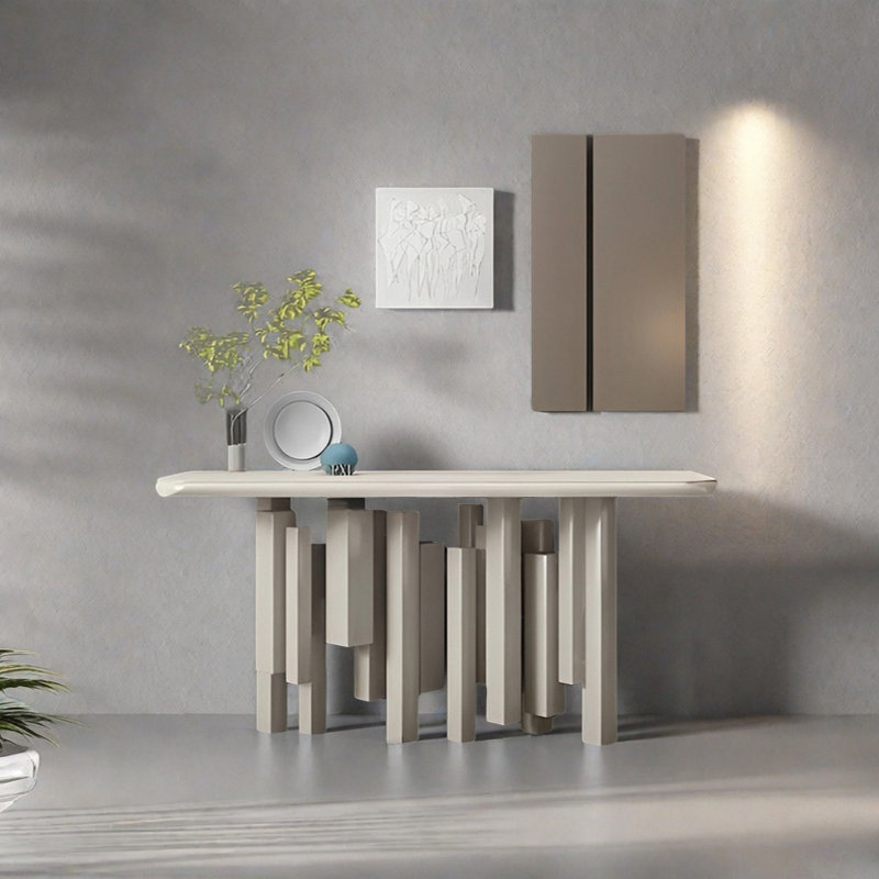 Console Modern Minimalist Art, H 35,43 po x l 62,99 po x P 15,75 po, Beige