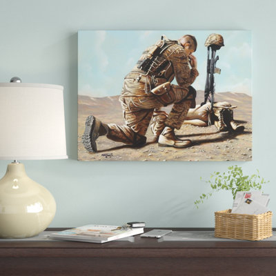 « soldats cross », impression sur toile