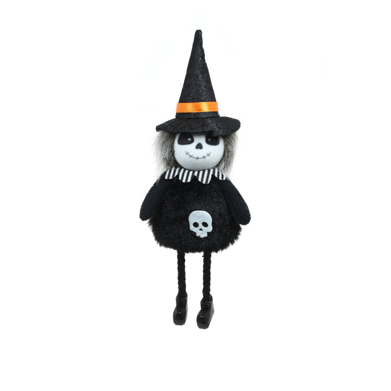 Squelette noir suspendu (paquet de 8)