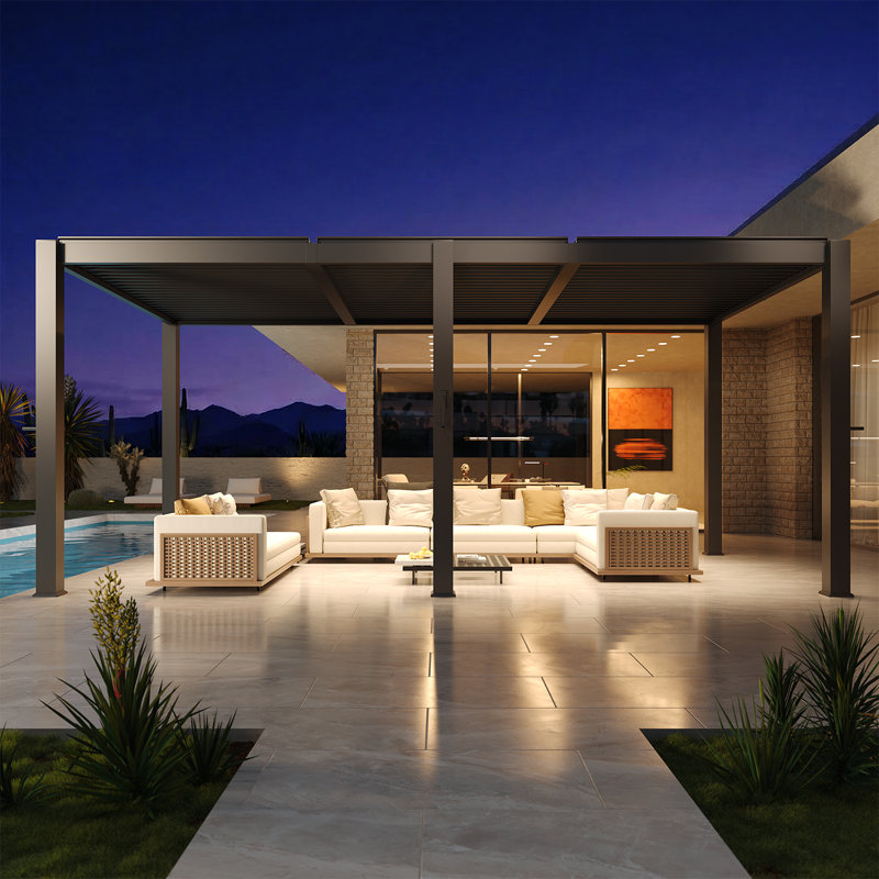 20 pi L 10 pi. Pergola en métal