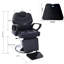 Fauteuil de coiffeur robuste avec dossier inclinable - Éponge haute densité, base en acier stable, avec capuchon