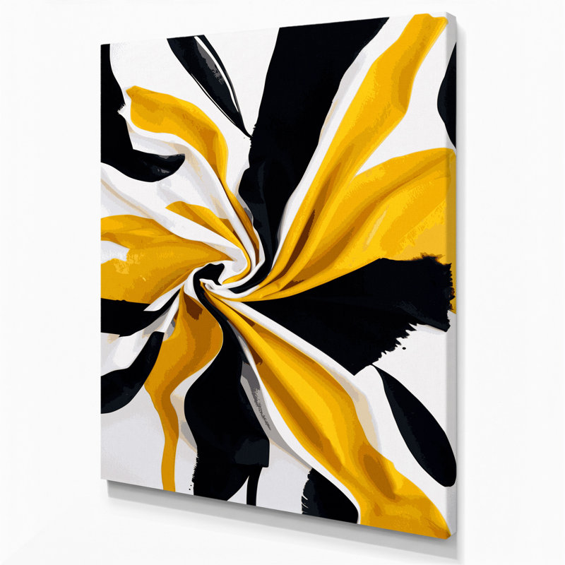 «Abstract Watercolor 67», art mural sur toile bleue, H 12 po x l 18 po