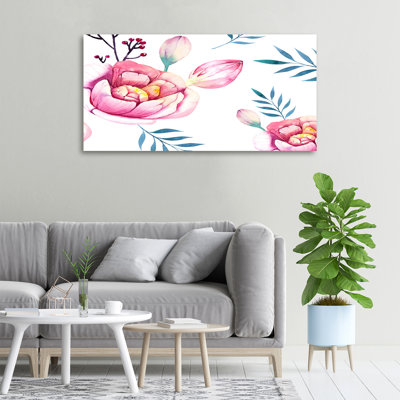 Floral Pattern - Wrapped Canvas Print