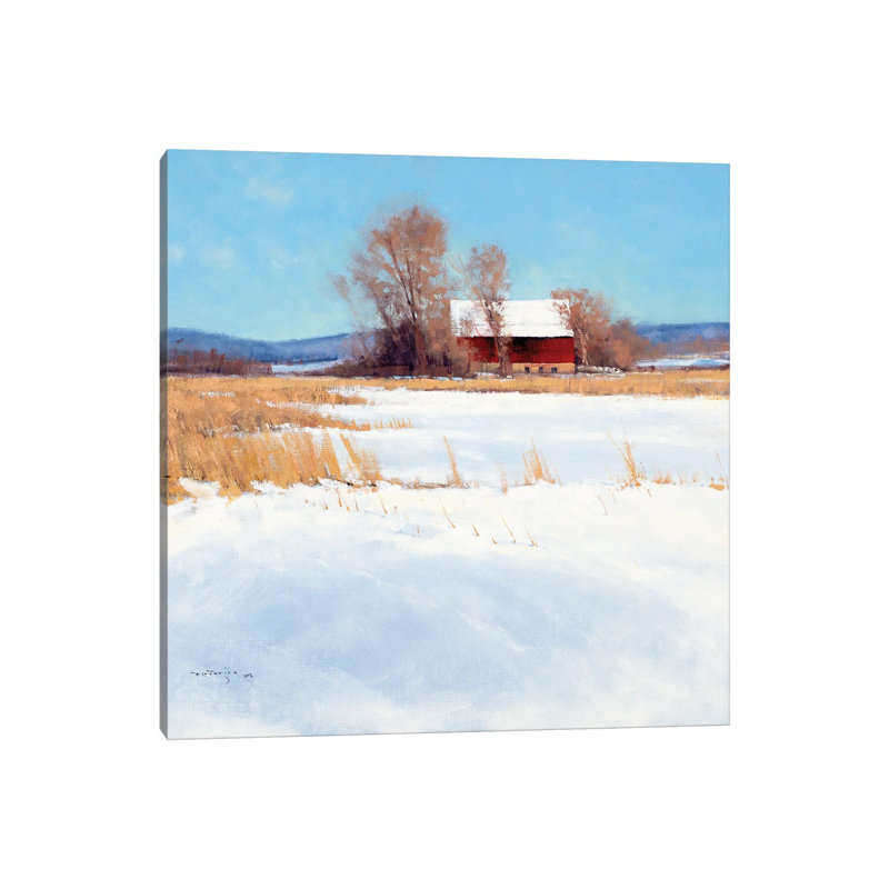 St. Croix Valley Barn by Ben Bauer - Wrapped Canvas Painting, 30.48 cm H x 30.48 cm W