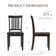 Slatted Back Dining Chair Solid Wood Side Chair