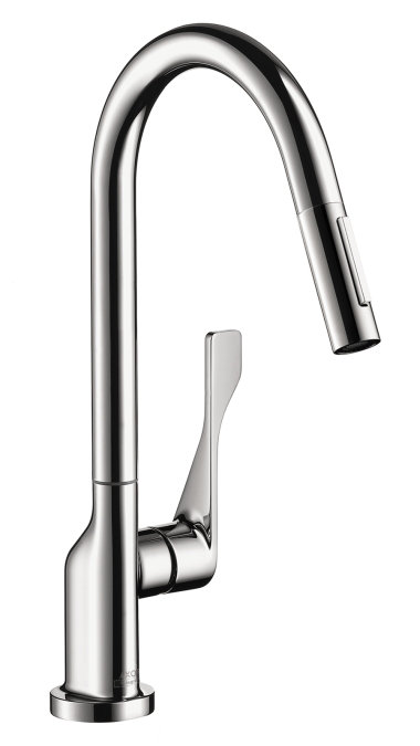 Citterio Pull Down Single Handle Kitchen Faucet, Chrome