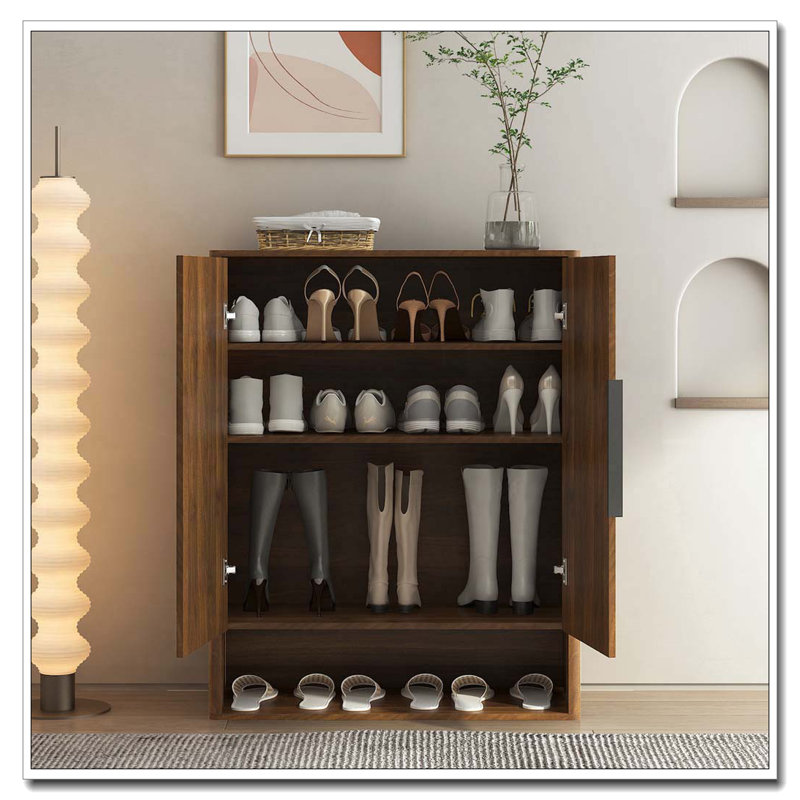 Armoire de rangement pour chaussures, Bois 1